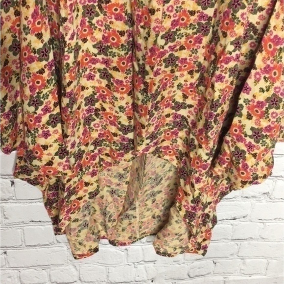 FREE PEOPLE flounce floral asymmetrical skirt - Picture 7 of 13